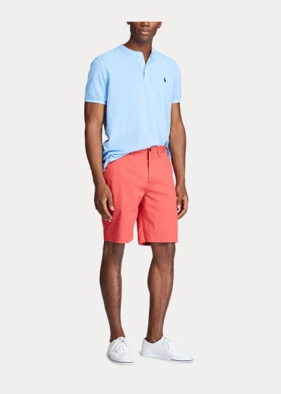 Henley Polo Ralph Lauren Hombre Azules - Featherweight Mesh - GJHQM7805